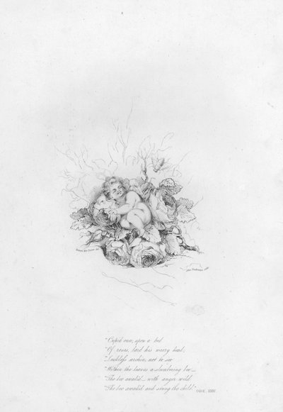 Anacreon, Ode XXXV (gravür) by Robert Kerr (after) Porter