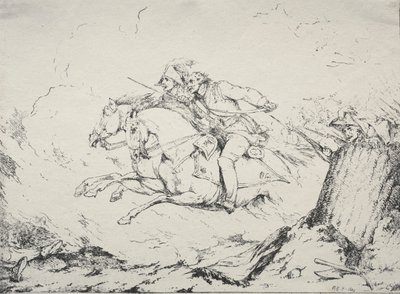 Poliatografinin Örnekleri: Süvari Hücumu by Robert Kerr Porter