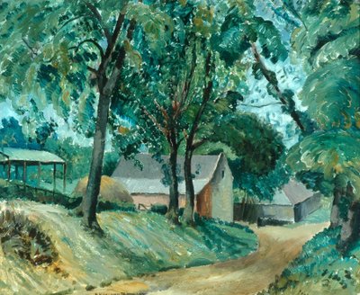 Bir Cotswold Çiftliği, c.1934–-35 (gemideki petrol) by Robert Kirkland Jamieson