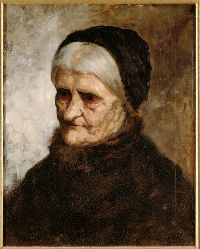 Yaşlı Bir Kadının Başı, 1881 by Robert Koehler