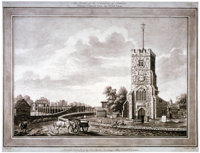 St Mary Kilisesi, Putney, Wandsworth, Londra, 1783. by Robert Laurie