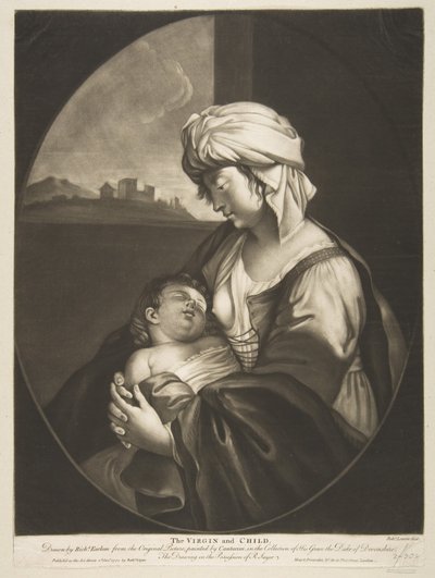 Bakire ve Çocuk, 1772. by Robert Laurie