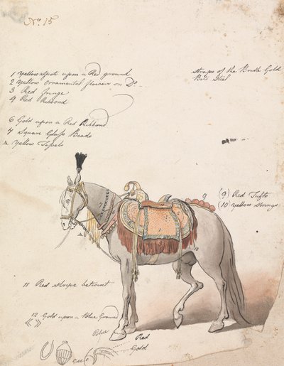 Özenle Eyerlenmiş Bir At Taslağı by Robert Mabon