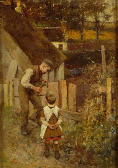 Çiti Onarmak (tuval üzerine yağlıboya) by Robert McGregor