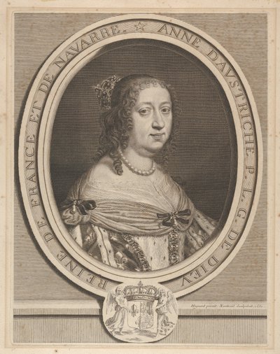 Avusturyalı Anne, 1660. by Robert Nanteuil