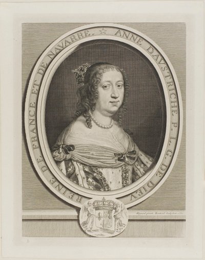 Avusturya Anne, Fransa Kraliçesi by Robert Nanteuil