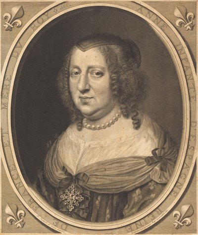 Avusturya Anne, Fransa Kraliçesi ve Navarre by Robert Nanteuil