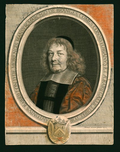 Antoine Barrillon de Morangis, c1661. by Robert Nanteuil
