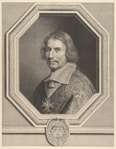 Kardinal Antonio Barberini, 1664. by Robert Nanteuil