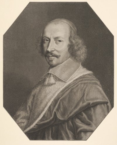 Kardinal Jules Mazarin, 1656. by Robert Nanteuil