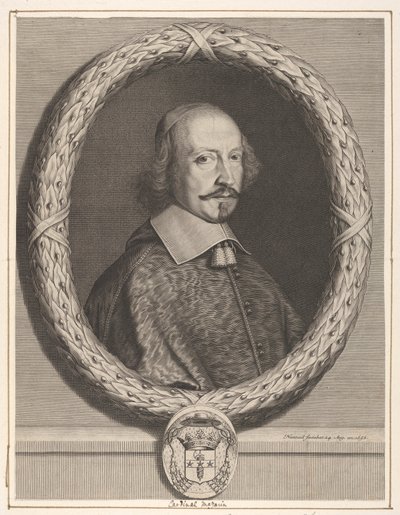 Kardinal Jules Mazarin, 1656. by Robert Nanteuil