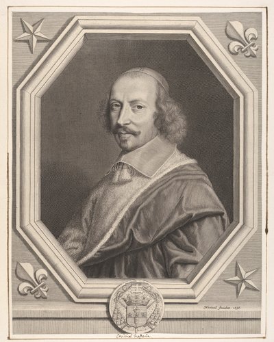 Kardinal Jules Mazarin, 1656. by Robert Nanteuil
