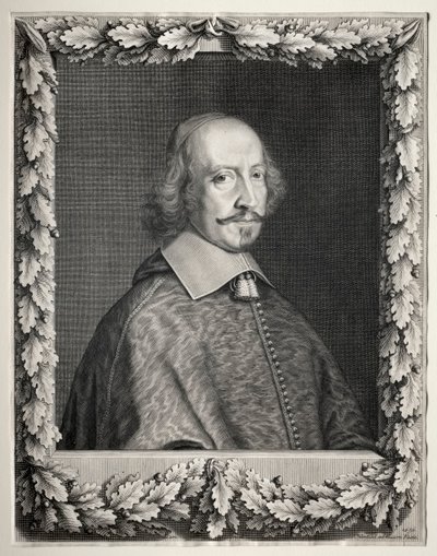 Kardinal Mazarin, 1656. by Robert Nanteuil