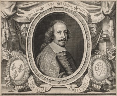 Kardinal Mazarin, 1660. by Robert Nanteuil