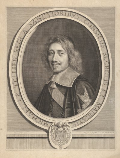 Şansölye Michel IV Le Tellier, yaklaşık. 1661. by Robert Nanteuil