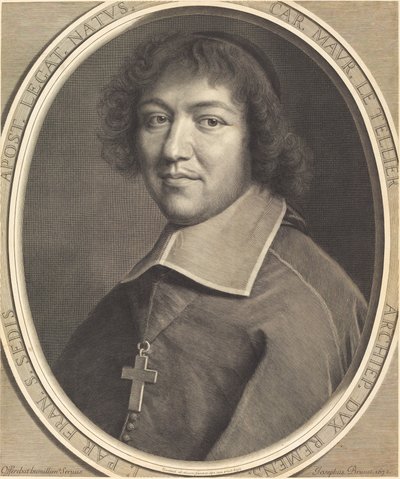 Charles Maurice Le Tellier by Robert Nanteuil