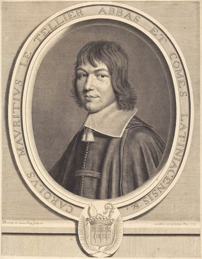 Charles Maurice Le Tellier by Robert Nanteuil