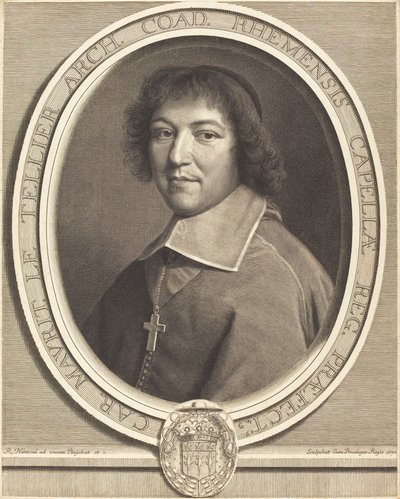Charles Maurice Le Tellier by Robert Nanteuil