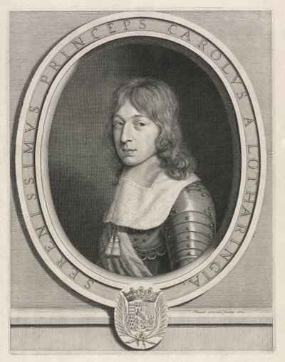 Charles V, Lorrain Dükü, 1660. by Robert Nanteuil
