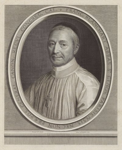 Ois Blanchart, Abb? de Sainte-Genevi? ve (Saint-Genevi? ve başrahibi) by Robert Nanteuil