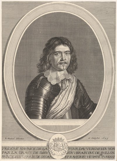 Frédéric-Maurice de la Tour dAuvergne, Bouillon Dükü, 1649. by Robert Nanteuil
