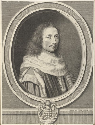 Guillaume de Lamoignon, 1659. by Robert Nanteuil