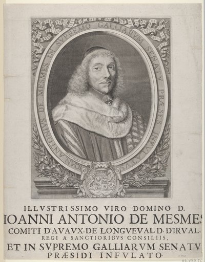 Jean-Antoine de Mesmes, 1658. by Robert Nanteuil