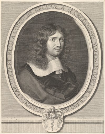 Jean-Baptiste Colbert, 1660. by Robert Nanteuil