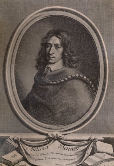 John Evelyn, İngiliz yazar, bahçıvan ve günlük yazarı, c1650 1894 by Robert Nanteuil