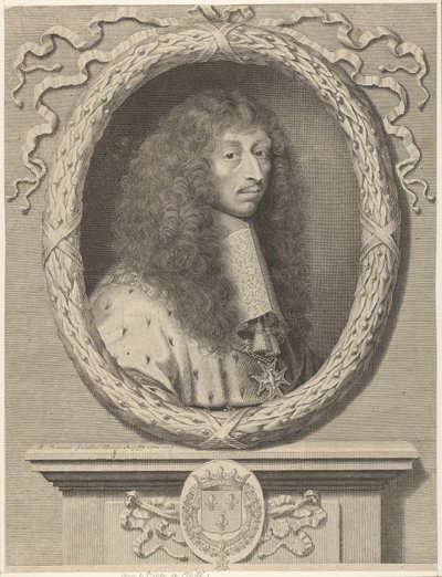 Bourbon Kralı II. Louis, Condé Prensi, 1662. by Robert Nanteuil