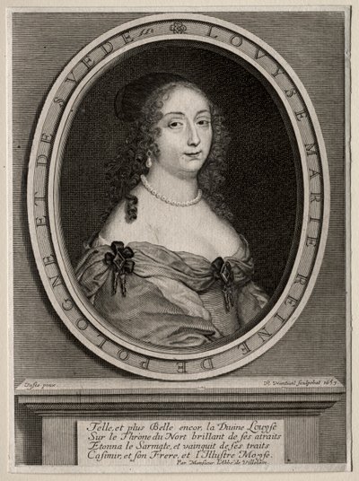 Marie Louise de Gonzague, Polonya Kraliçesi by Robert Nanteuil