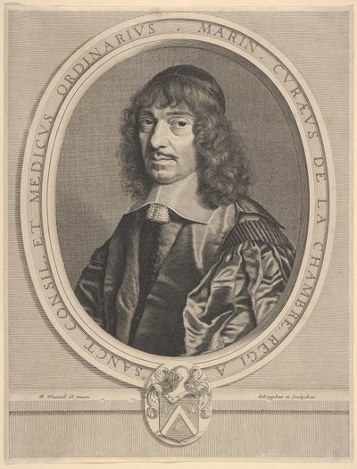 Marin Cureau de La Chambre, yak. 1656. by Robert Nanteuil