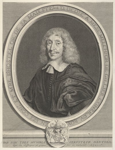 Melchior de Gillier, 1652. by Robert Nanteuil