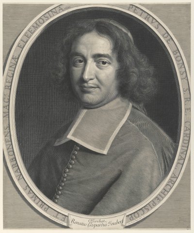 Pierre de Bonzi, Kardinal, Narbonne Başpiskoposu (Kardinal, Narbonne Başpiskoposu) by Robert Nanteuil