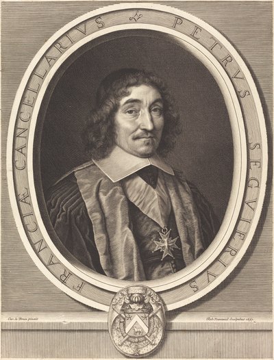 Şansölye Pierre Seguier by Robert Nanteuil after Charles Le Brun