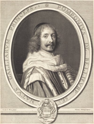 Ponponne de Bellievre by Robert Nanteuil after Charles Le Brun