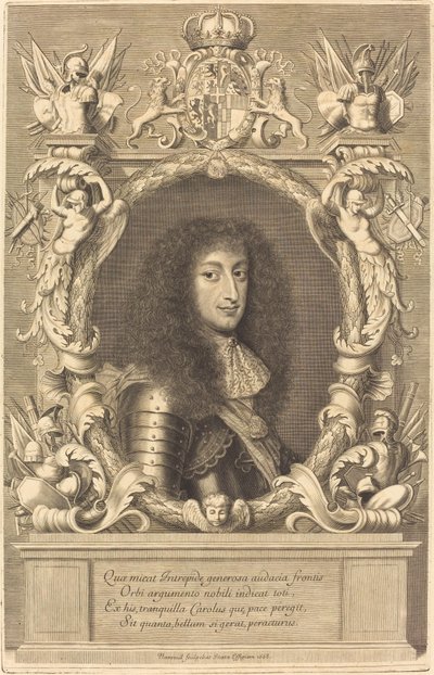 Charles-Emmanuel, Savoy Dükü by Robert Nanteuil after Justus van Verus