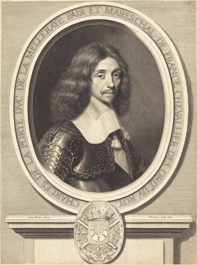 Mareşal de La Meilleraye by Robert Nanteuil after Justus van Verus