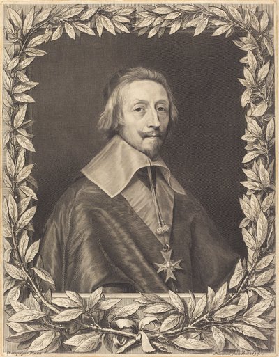 Kardinal Richelieu by Robert Nanteuil after Philippe de Champaigne