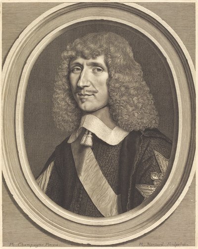 Leon-Bouthillier, Chavigny Kontu by Robert Nanteuil after Philippe de Champaigne