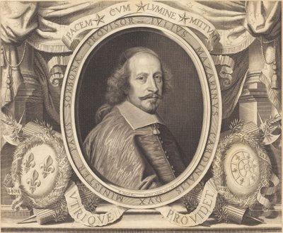 Kardinal Jules Mazarin by Robert Nanteuil after Pierre Mignard I
