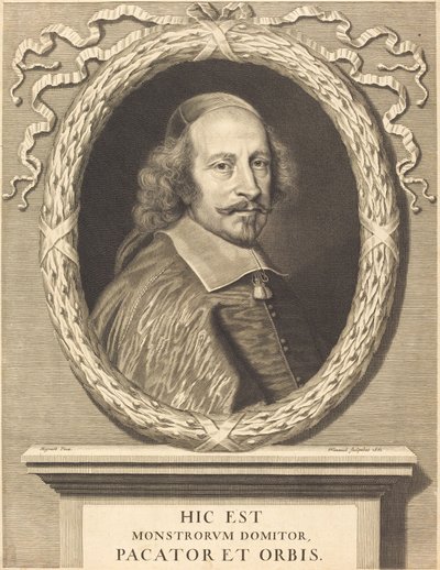Kardinal Jules Mazarin by Robert Nanteuil after Pierre Mignard I