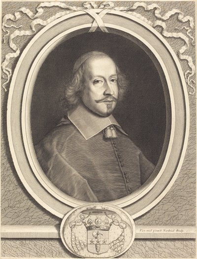 Kardinal Jules Mazarin by Robert Nanteuil after Pieter van Mol