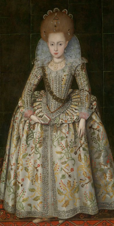 Prenses Elizabeth 1596-1662, Daha Sonra Bohemya Kraliçesi, yaklaşık. 1606. by Robert Peake I