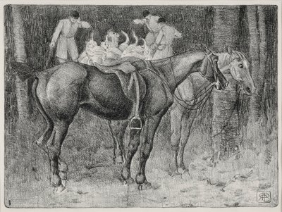 Avlanma sahnesi (lito) by Robert Polhill Bevan