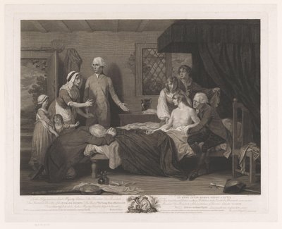 Boğulan adam yatağında bilgiye gelir Genç Adam yeniden hayata döndürüldü / Le meme Jeune-Homme rendu a la Vie (nesnedeki başlık) by Robert Pollard (I)