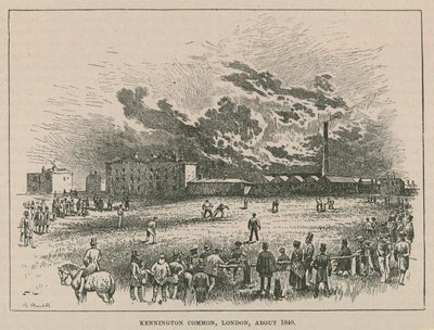 ಕೆನ್ನಿಂಗ್ಟನ್ ಕಾಮನ್, ಲಂಡನ್, ಸುಮಾರು 1840 ಟರ್ಕ್ by Robert Randoll