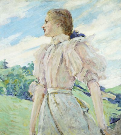 Breezy Day, 1898 dolayları (tuval üzerine yağlı boya) by Robert Reid