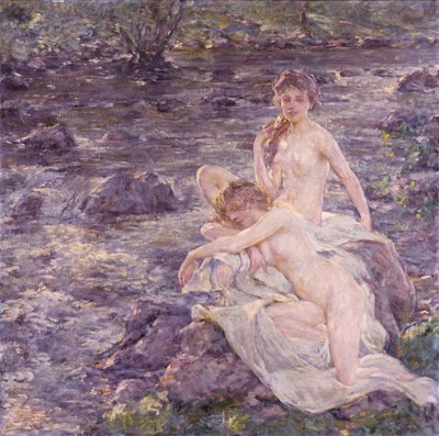 Yıkananlar, 19. yüzyılın sonları ve 20. yüzyılın başlarında. by Robert Reid