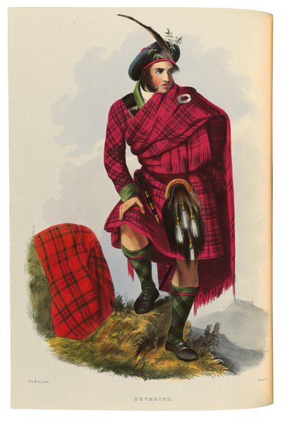 "The Clans of the Scottish Highlands"den bir örnek, by Robert Ronald McIan